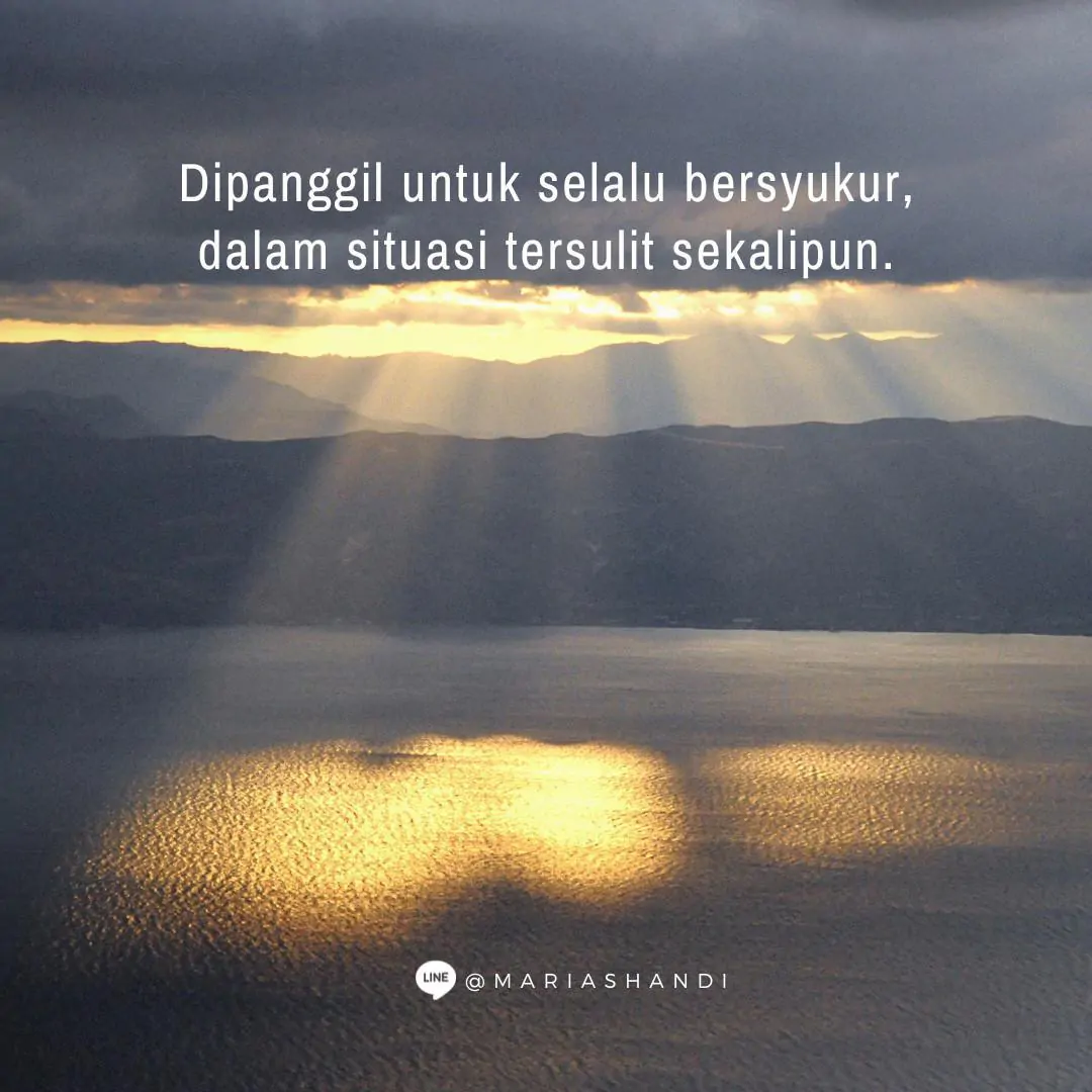 Dipanggil untuk Bersyukur