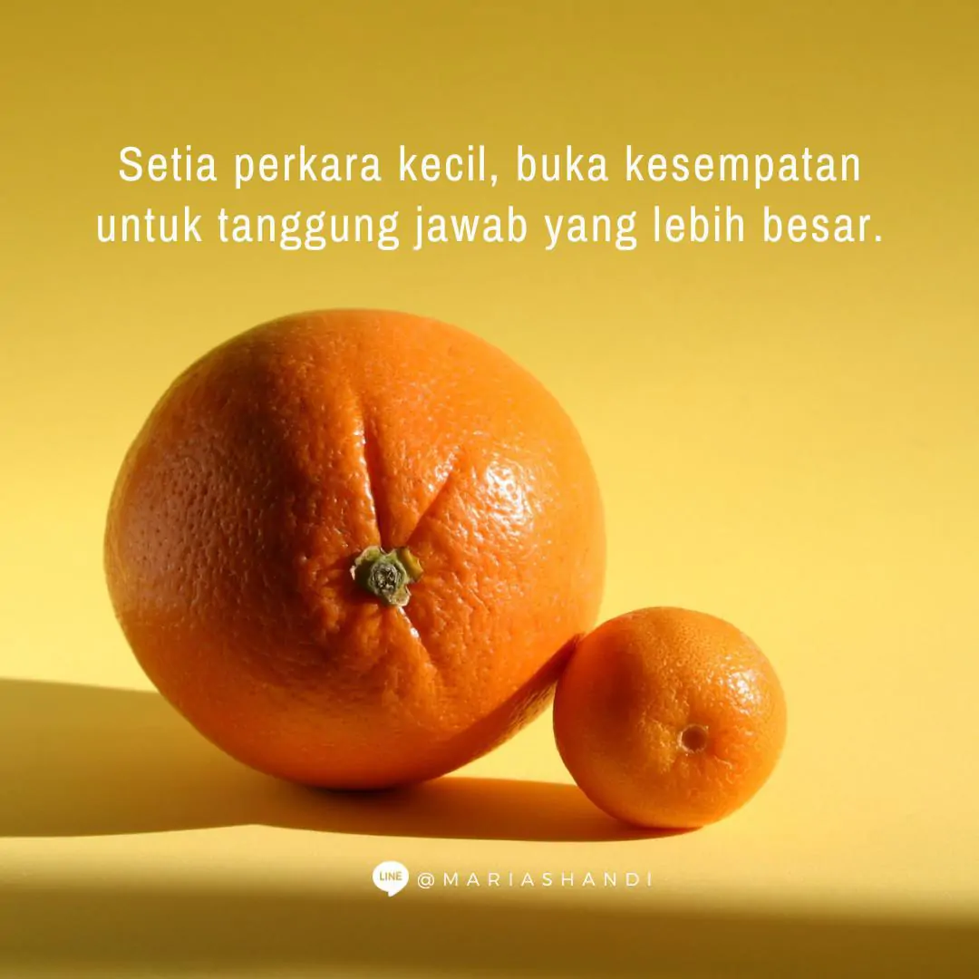 Konsistensi dalam Hal Kecil dan Besar Konsistensi dalam Hal Kecil dan Besar